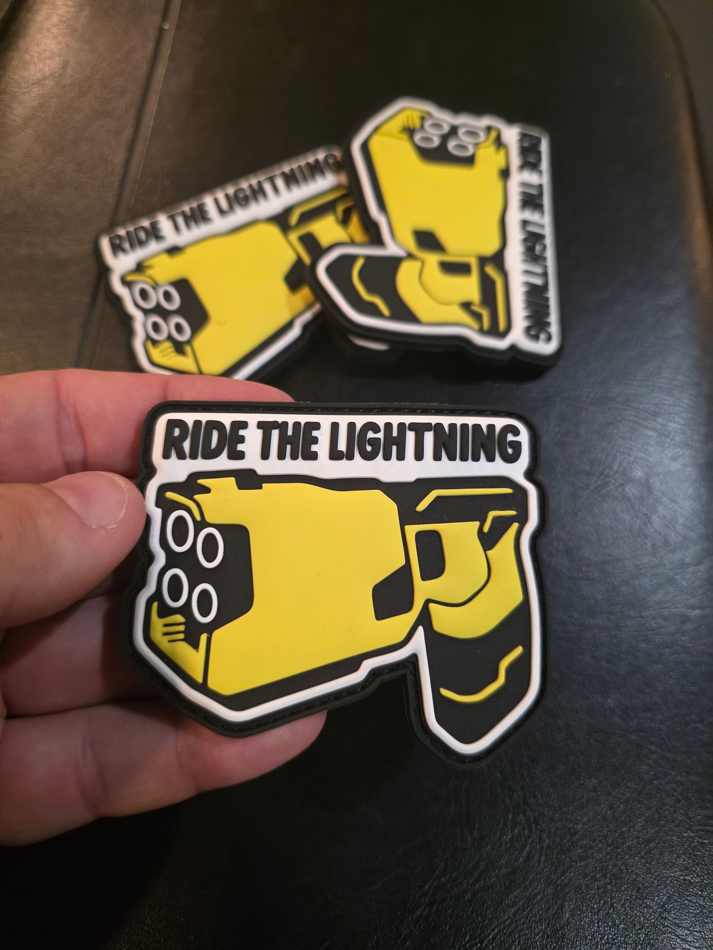 Ride the Lightning PVC Patch – Tactical Hook & Loop Morale Patch