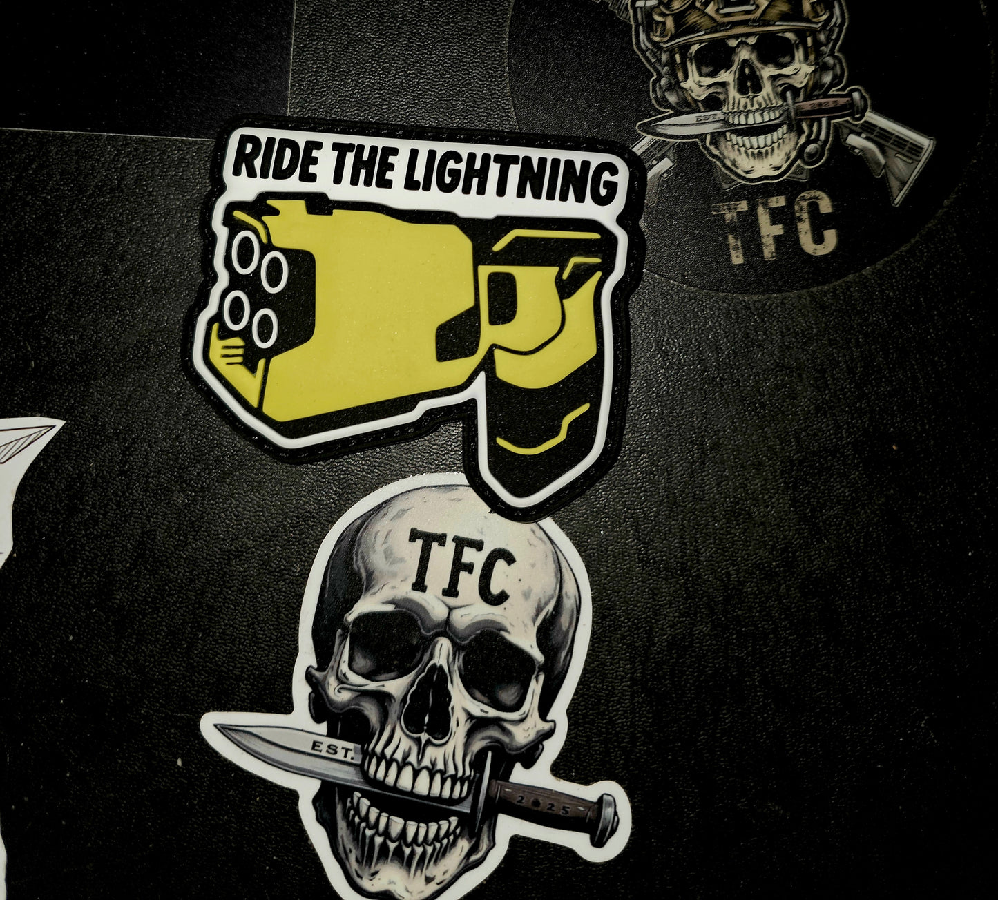 Ride the Lightning PVC Patch – Tactical Hook & Loop Morale Patch