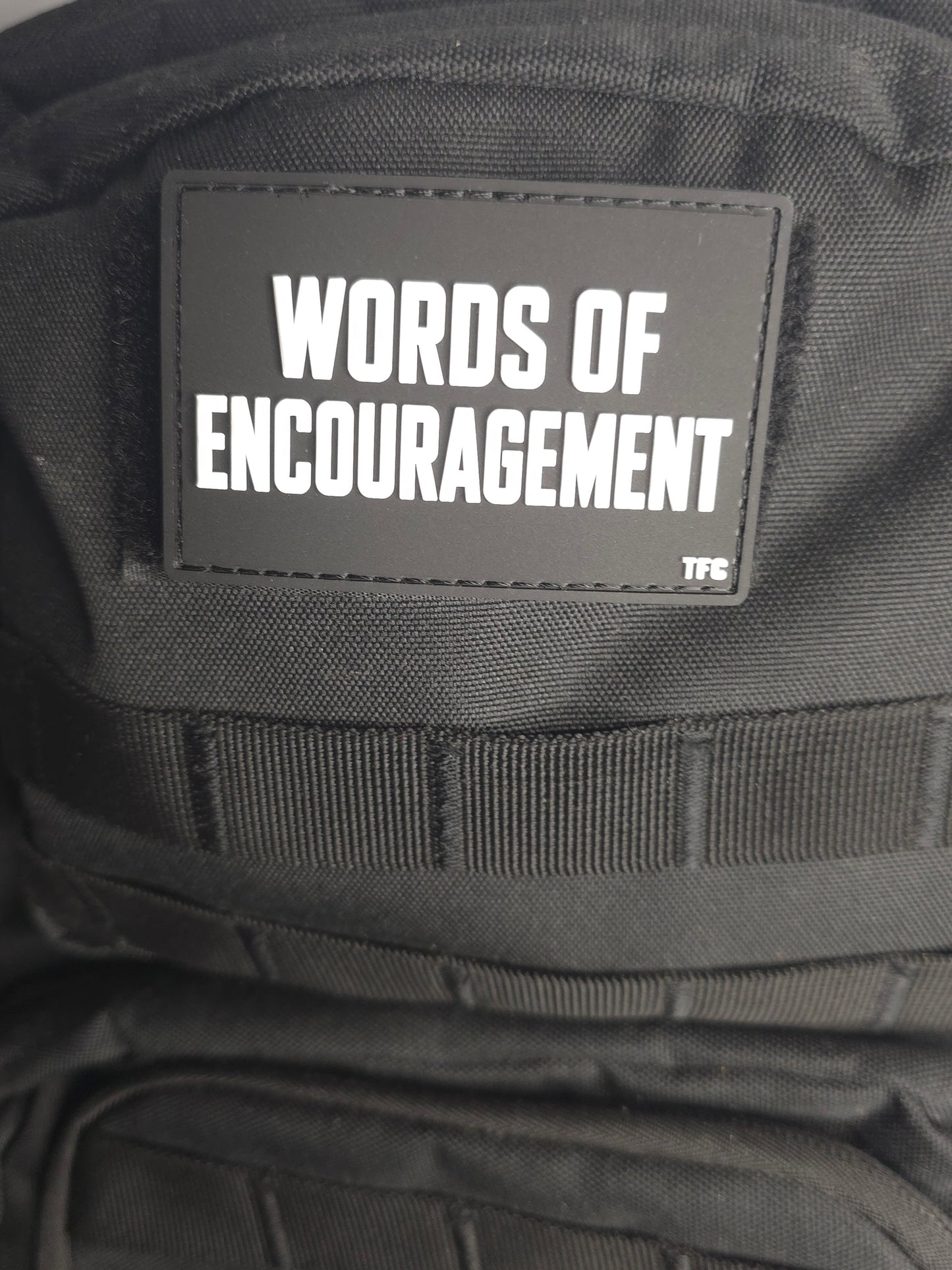 Words of Encouragement 3x2 PVC Morale Patch