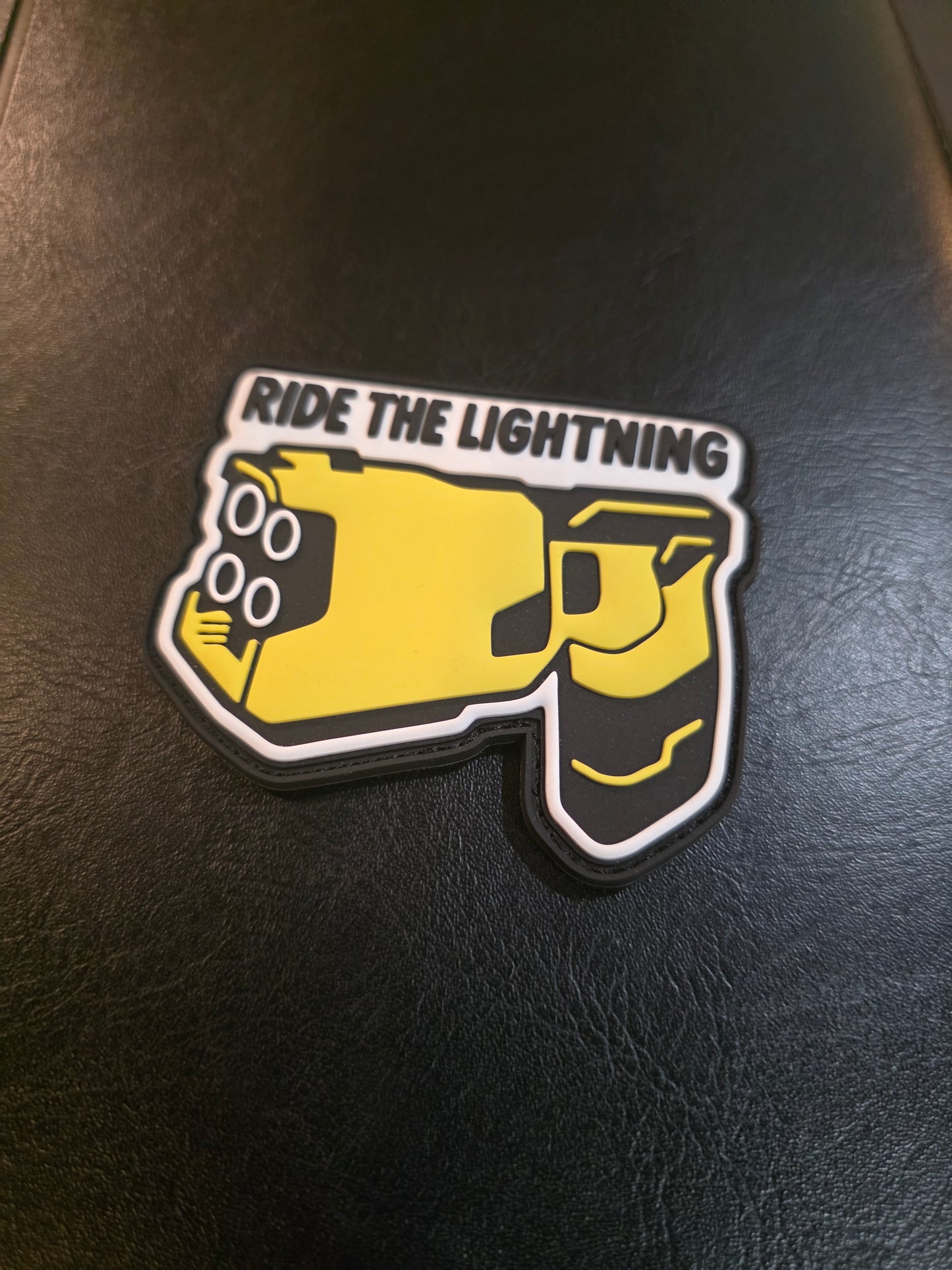 Ride the Lightning PVC Patch – Tactical Hook & Loop Morale Patch