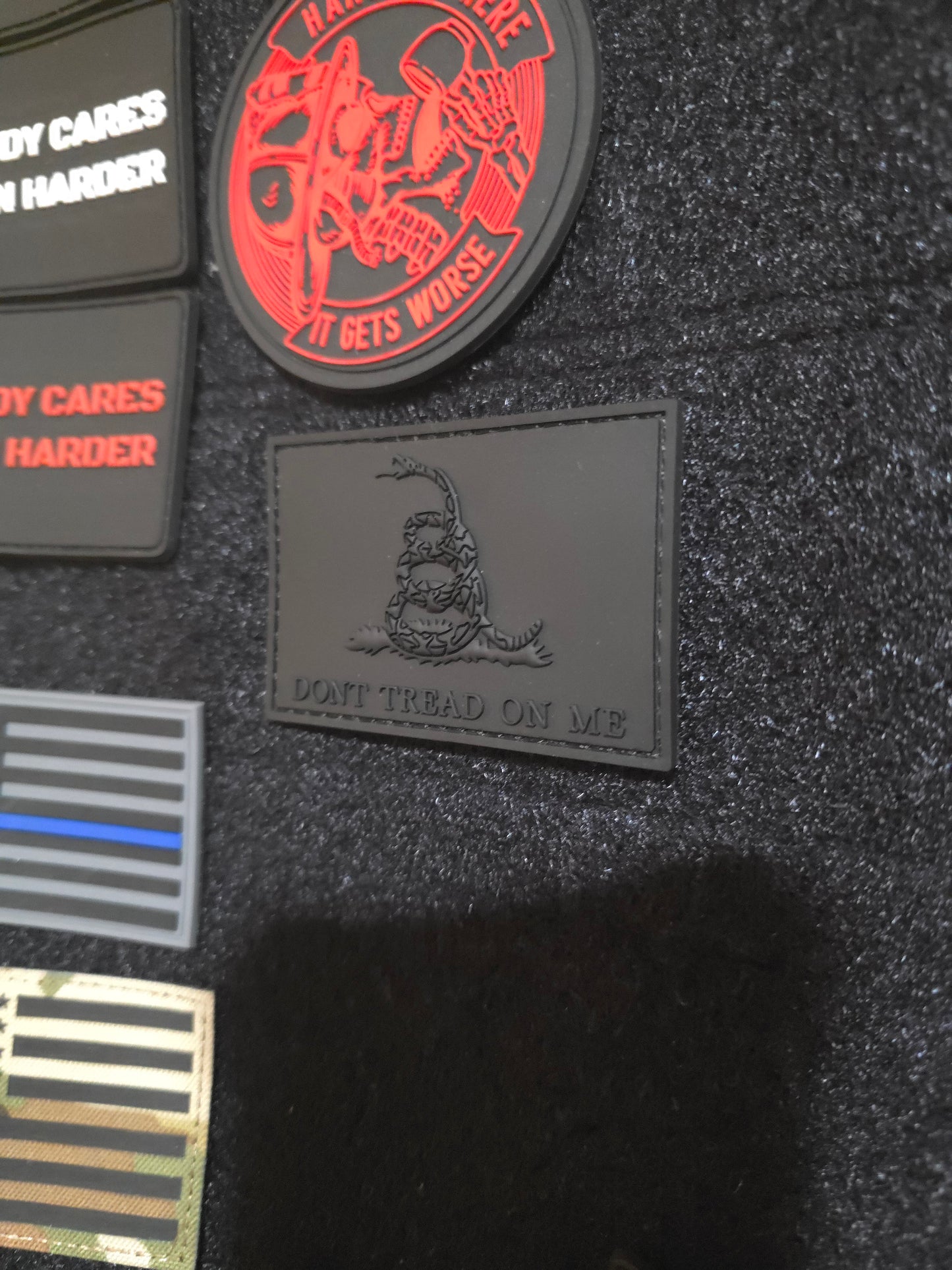 Black Don’t Tread On Me PVC Patch – Tactical Morale Patch for Gear, Range Bags, Vests