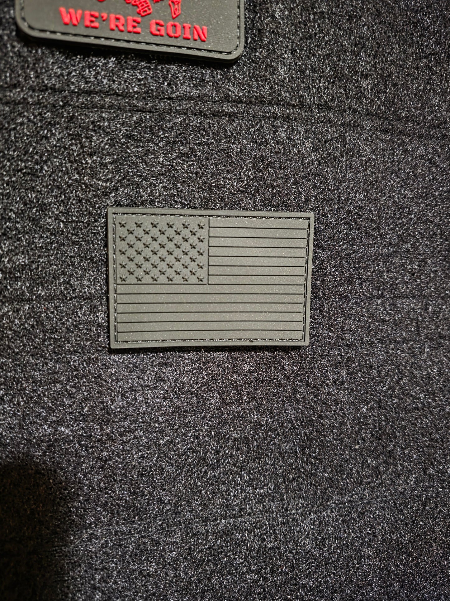 Blackout USA Flag Patch – “Raise the Black Flag” | Tactical Morale Patch | No Surrender American Flag