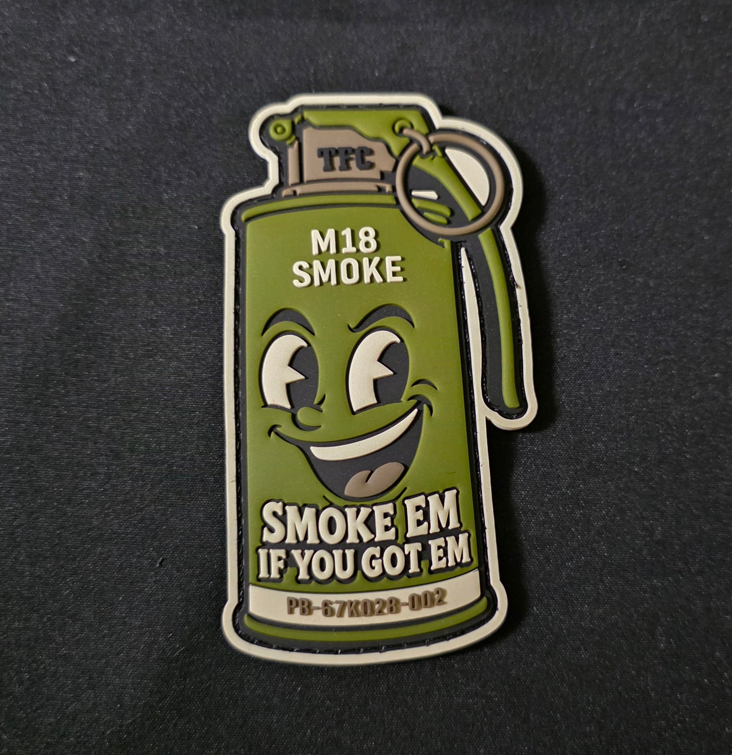 M18 Smoke Grenade PVC Morale Patch – Smoke ’Em If You Got ’Em