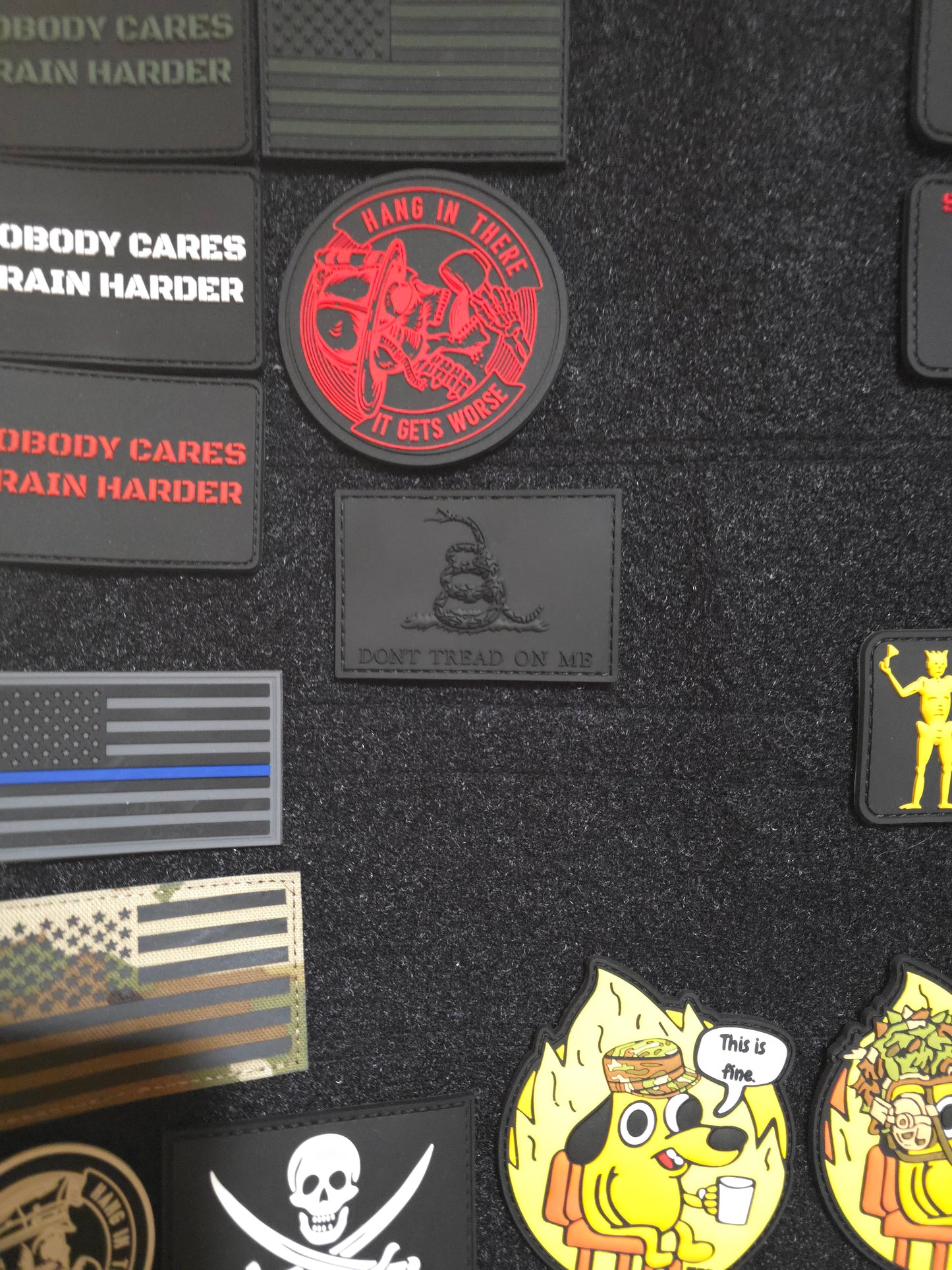 Black Don’t Tread On Me PVC Patch – Tactical Morale Patch for Gear, Range Bags, Vests