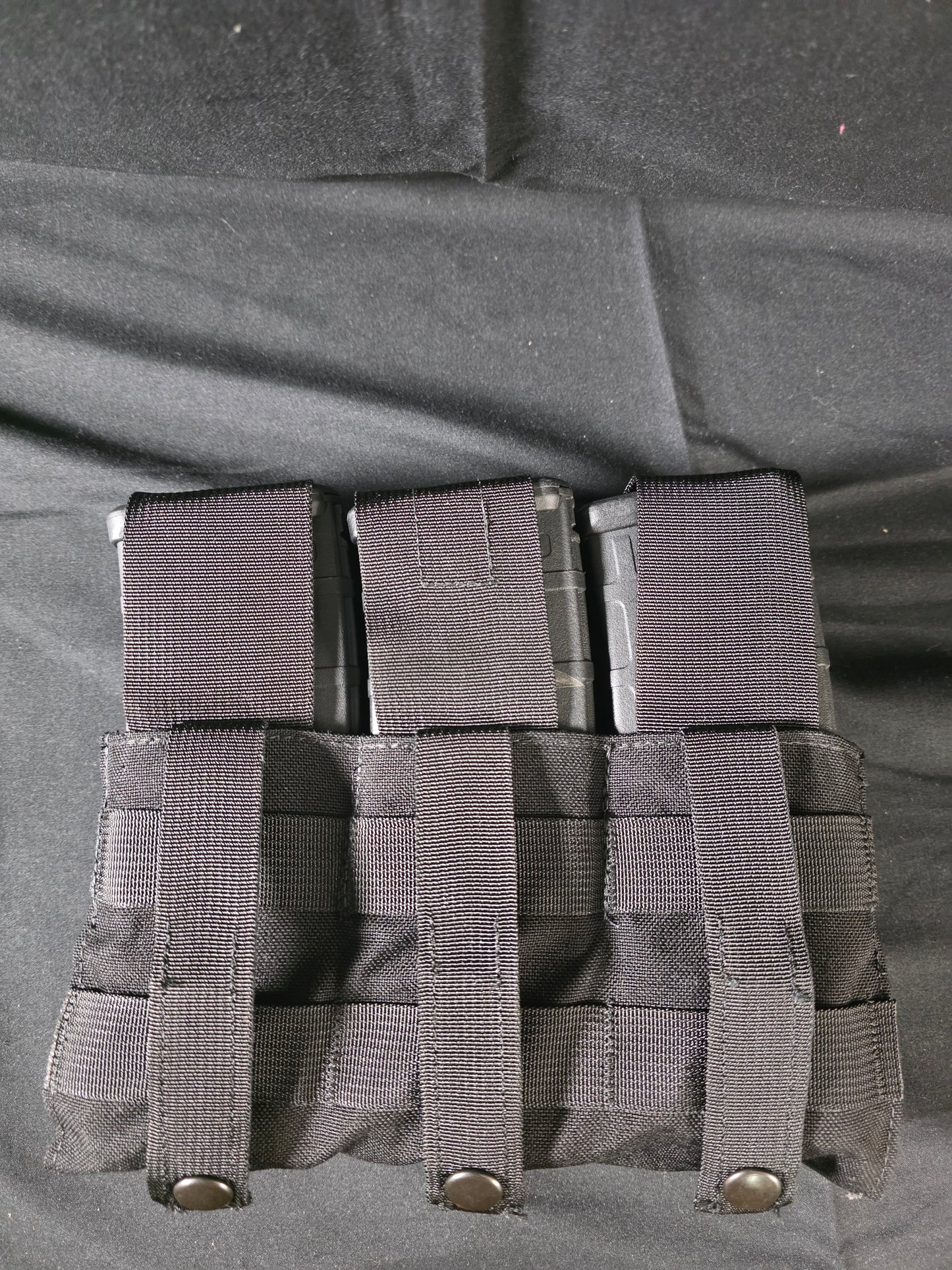 London Bridge Trading Triple M4 Magazine Pouch – Black MOLLE Tactical Gear