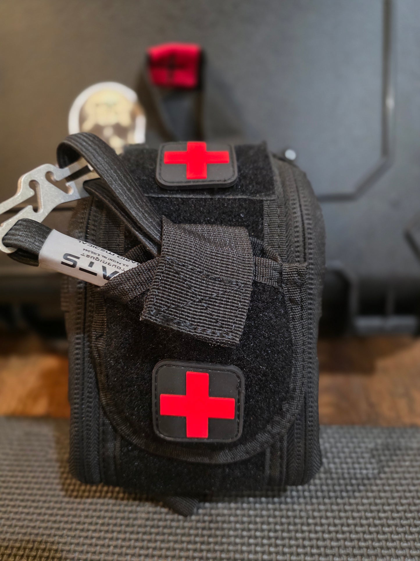 Tactical Red Cross Medical Patch – Hook & Loop Morale Patch for Backpacks, First Aid Kits, and Emergency Gear pack of 2