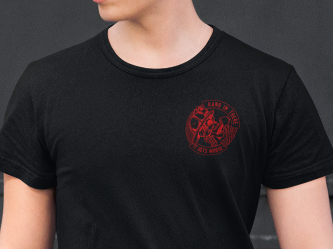 Silk Road Tees 'I Got Your Six' T-Shirt - Police Military Firefighter Support, 100% Cotton, Unisex Fit, X-Large Black